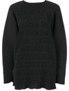 Christopher Esber Cocoon Ribbed Style Top In Black
