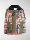 SACAI EMBROIDERED PARKA COAT,14483732