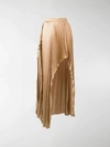 STELLA MCCARTNEY ASYMMETRIC PLEATED SKIRT,578407SNA2613783388