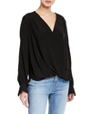 7 FOR ALL MANKIND CROSS FRONT DRAPE TOP,PROD225230206