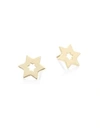 LANA GIRL Star 14K Yellow Gold Stud Earrings