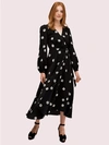 KATE SPADE SPADE CLOVER TOSS WRAP DRESS,10