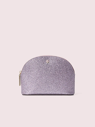 Kate Spade Burgess Court Small Dome Cosmetic Case In Lilac