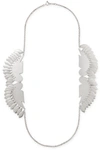ISABEL MARANT BIRDY SILVER-TONE NECKLACE