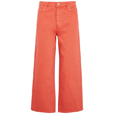Abrand A Street Orange Wide-leg Cropped Jeans