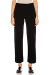 Balenciaga Black Wool Front Pleat Trousers In Black