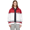 BURBERRY BURBERRY RED AND WHITE TRACK JACKET