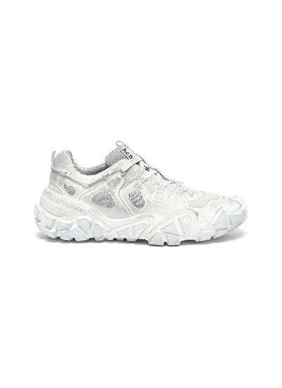 Acne Studios Bolzter Tumbled M Sneakers In White