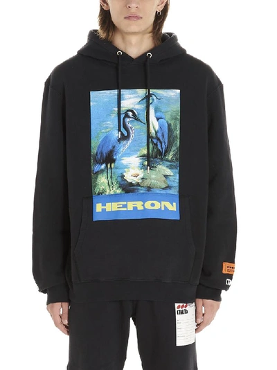 Heron Preston Permanent Heron Graphic Hoodie In Black