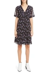 KENZO FLORAL PLEATED DRESS,F962RO140521