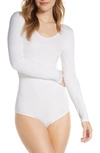Yummie Aaliyah Ribbed Bodysuit In White