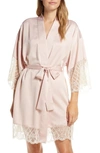 Flora Nikrooz Gabby Satin Robe In Pecan