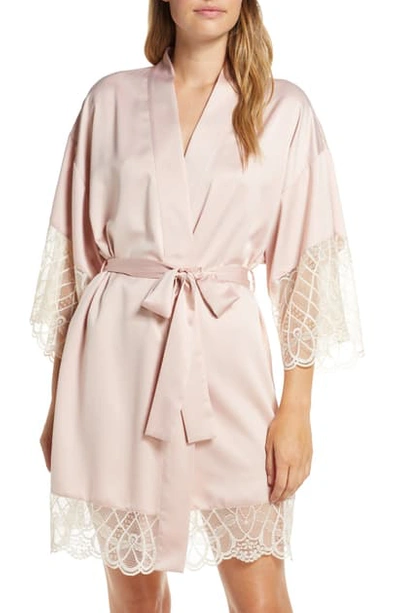 Flora Nikrooz Gabby Satin Robe In Pecan