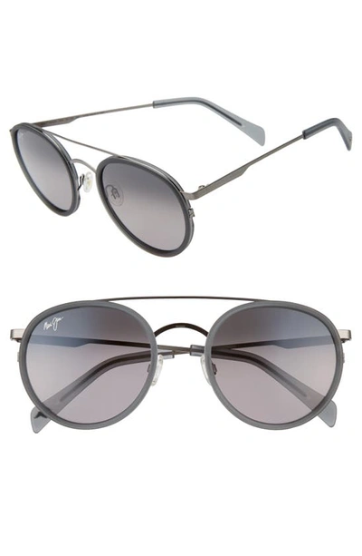 Maui Jim Even Keel 51mm Polarizedplus2® Sunglasses In Grey/ Grey