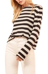 Reformation Cashmere Blend Sweater In Pablo Stripe