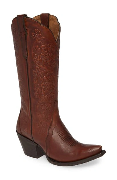 Ariat Platinum Western Boots In Rich Cognac