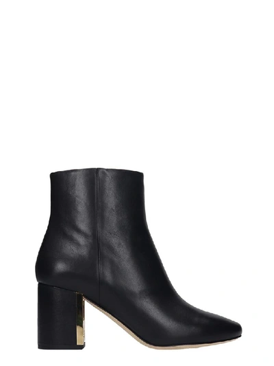 Tory Burch Gigi 70mm High Heels Ankle Boots In Black Leather