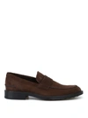 TOD'S RUBBER SOLE WITH PEBBLES SUEDE LOAFERS,23fb52ad-992c-5163-60aa-86371ad0b66e