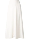 The Row Saio Wool And Silk-blend Midi Wrap Skirt In White