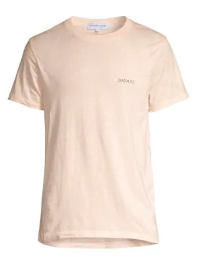 Maison Labiche Bad Heavy Cotton Tee In Soft Pink