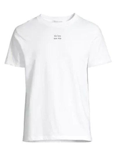 Maison Labiche Hip Hop Heavy Cotton Tee In White