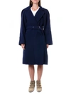 CHLOÉ BLUE WOOL OVERSIZE WRAP COAT,11081589