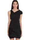 RICK OWENS BANANA TANK TOP TOPWEAR IN BLACK TECH/SYNTHETIC,11081514