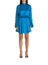 FEDERICA TOSI SHORT SILK DRESS WITH COULOTTE,11081226