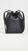 Mansur Gavriel Mini Bucket Bag Black/flamma