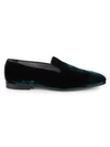 TO BOOT NEW YORK MEN'S LUCCA VELVET LOAFERS,0400011468476