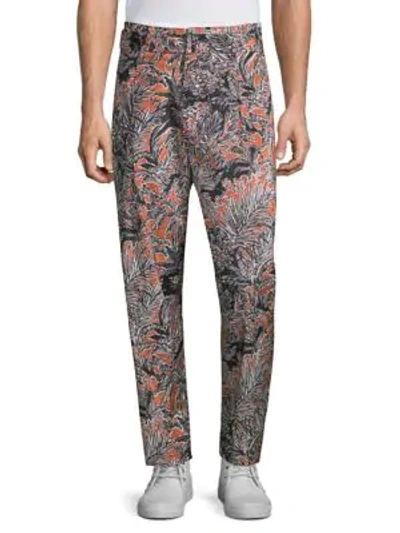 3.1 Phillip Lim Cropped Pleated Printed Pants In Palm Tree