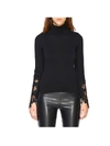 ERMANNO SCERVINO SWEATER WITH LONG SLEEVES AND LACE INSERTS,11081815
