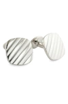 DAVID DONAHUE TEXTURED CUFF LINKS,CL188502