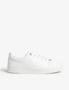 TED BAKER WOMENS WHITE TEDAH BRANDED LEATHER TRAINERS 3,870-10003-159895