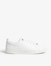 Ted Baker Womens White Tedah Branded Leather Trainers 3 In White
