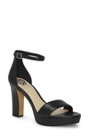 Vince Camuto Sathina Sandal In Black Leather