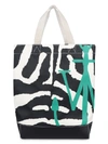Jw Anderson Zebra And Leopard-print Canvas Tote Bag In Multicolor