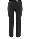 Alexander Mcqueen Split-detail Tailored Trousers In Charcoal