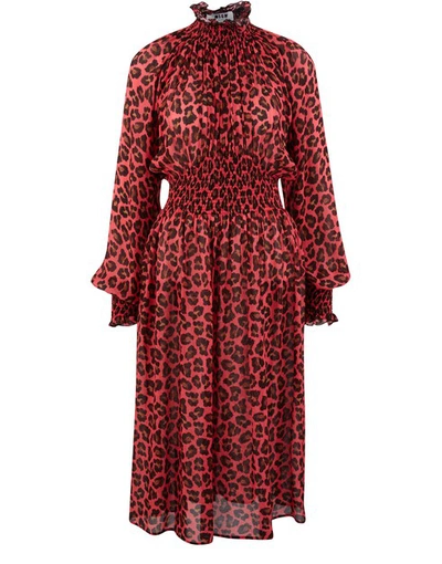 Msgm Abito Dress In Fuchsia