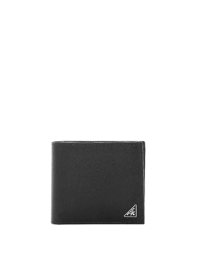 Prada Black Saffiano Bifold Wallet