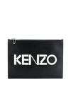KENZO KENZO A4 BLACK CLUTCH