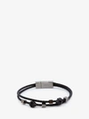 ALEXANDER MCQUEEN SKULL BRAIDED LEATHER BRACELET