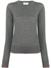 THOM BROWNE RWB TIPPING CASHMERE JUMPER