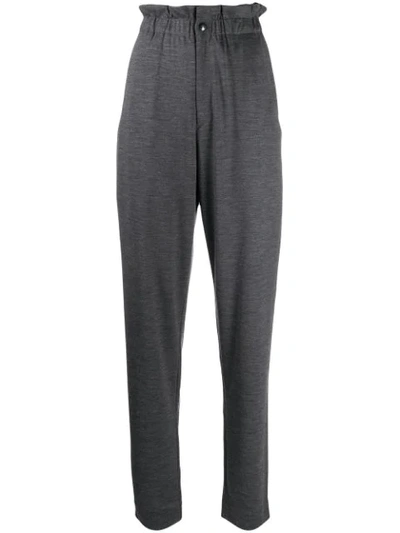 Isabel Marant Durner High-waisted Wool Pants In Grey