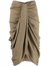 ISABEL MARANT DATISCA DRAPED SKIRT