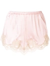 DOLCE & GABBANA LACE-TRIM BRIEF SHORTS