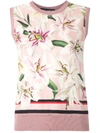 Dolce & Gabbana Bluse Mit Print In Pink
