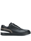 Camper Twins Leather Sneakers In Black