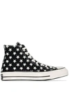 CONVERSE BLACK CHUCK 70 ARCHIVE RESTRUCTURED HIGH TOP SNEAKERS