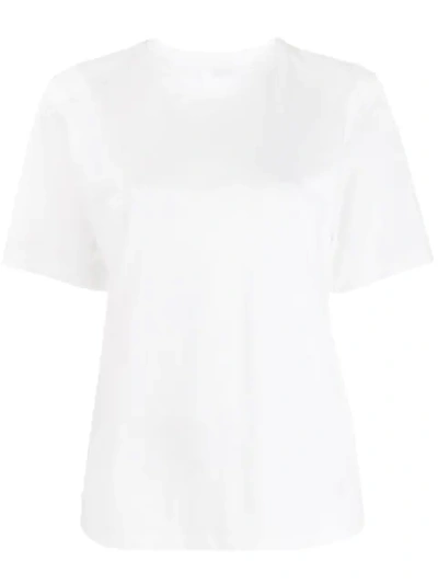 Victoria Victoria Beckham White Logo-print Cotton T-shirt